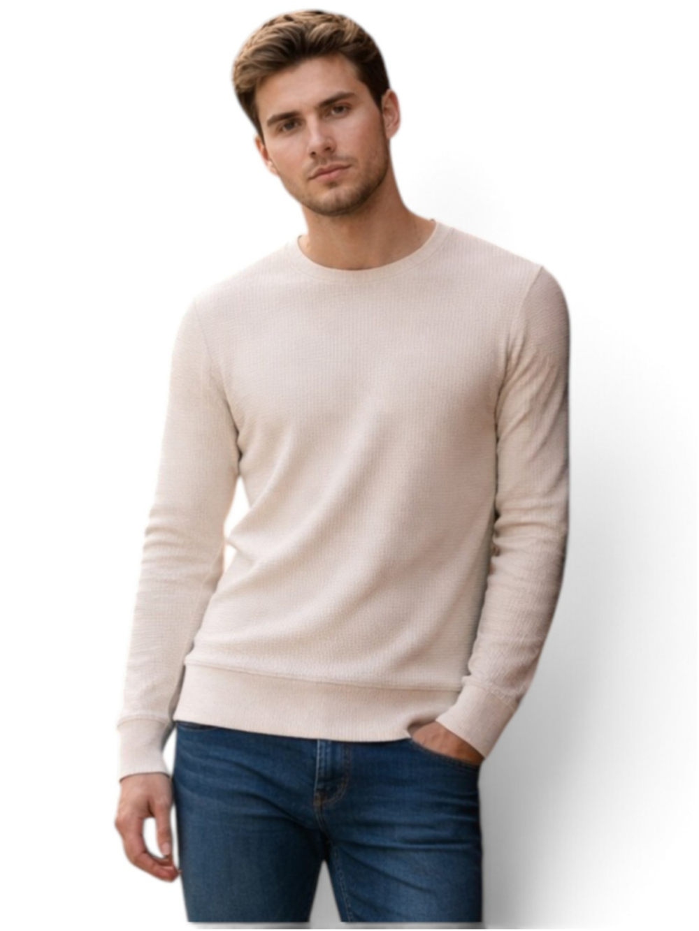 Lululemon Waffle Knit Long Sleeve Crew Neck Men's Small